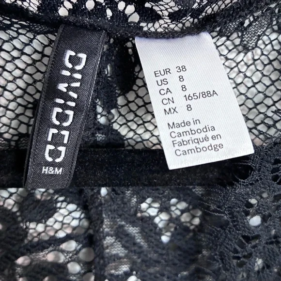H&M Black Lace Dress - 8 - Picture 10 of 15